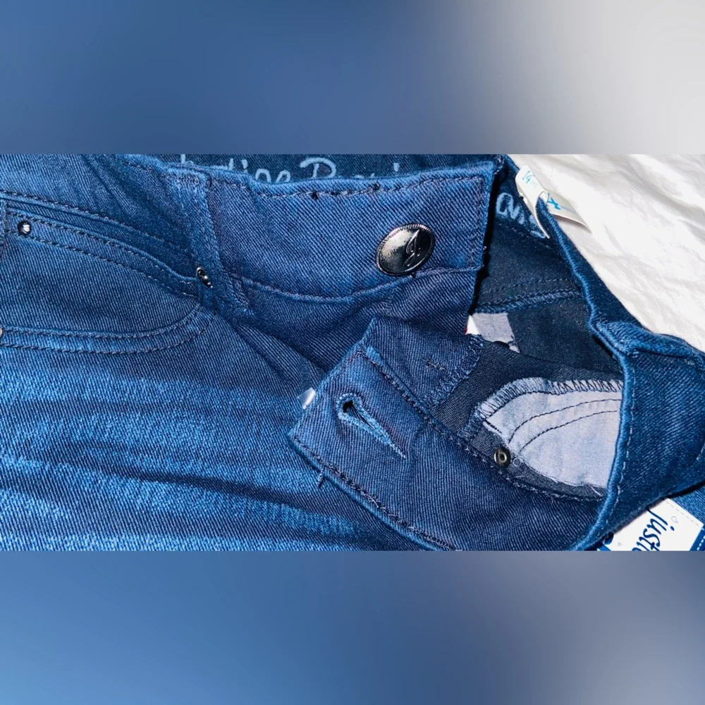 NWT Teens Jeans/Pants👖Sz-14R 2 Piece Bundle- Justice Premium Dark Blue- Unisex